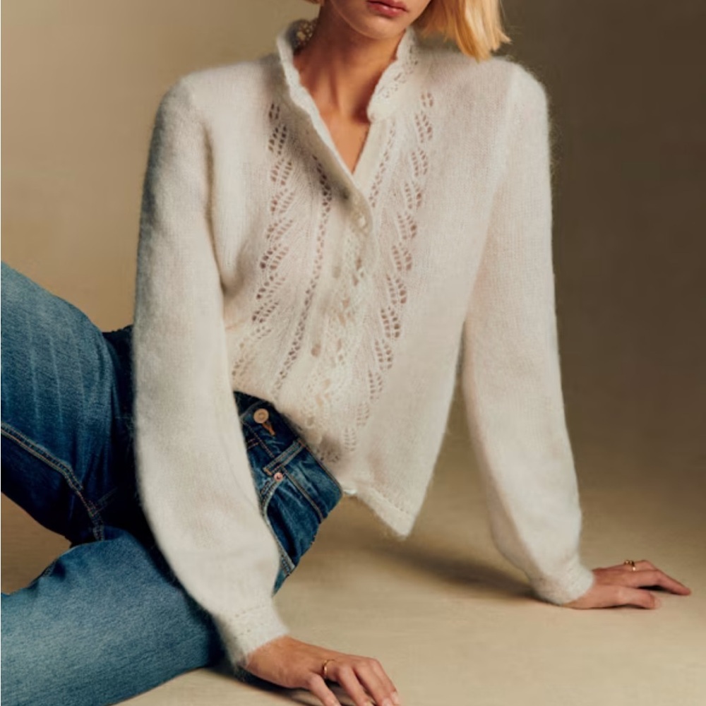 Sezane Angie Cardigan - Ecru